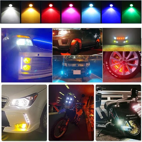 Vista 2 de Eagle Eye Luces LED, DIY Ultra Delgadas de 23mm 12SMD Luces de Marcha Diurna, Luz de Freno, Señal de Giro, Luz Trasera, Luz de Respaldo, Luz