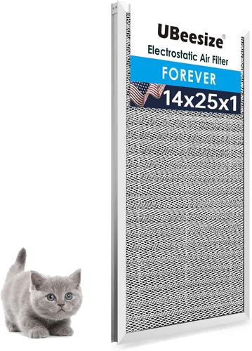 Vista 26 de UBeesize - Filtro de aire reutilizable de 20 x 20 x 1 pulgadas, lavable, MERV 8, permanente, electrostático, para aire acondicionado y HVAC