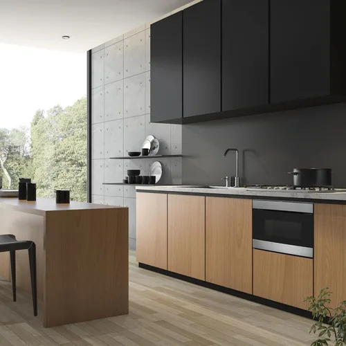 Vista 2 de SHARP SMD2489ES Horno de microondas inteligente tipo cajón con apertura Easy Wave, 24 pulgadas, 1.2 pies cúbicos, 950 vatios, panel de control