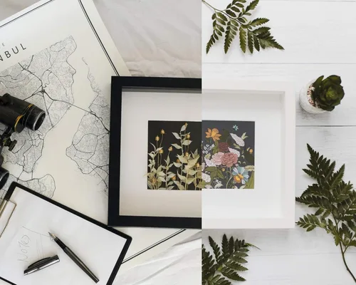 Vista 4 de 20x28 Black Picture Frames - Ready to Hang Solid Pine Wood Poster Frame - Photo Frame Polished Glass Front Clear Plexiglass Display Photograph