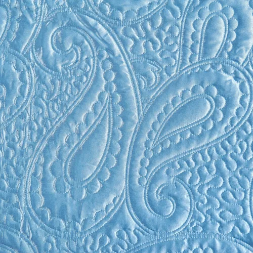 Vista 6 de Home Soft Things Juego de colcha acolchada de satén de 4 piezas, funda de cama con diseño de cachemira, juego de ropa de cama suave y ligero