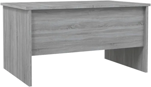 Vista 13 de Mesa auxiliar, mesa de centro emergente, juego de mesa auxiliar adecuada para sala de estar, oficina, balcón, sala de estar familiar, roble Sonoma