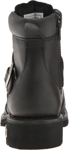 Vista 3 de Ride Tec 9143 Botas de trabajo negras con cremallera de encaje de 6 pulgadas para hombre