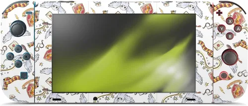 Vista 2 de Head Case Designs Calcomanía de vinilo con licencia oficial de Harry Potter Hedwig Owl para videojuegos, compatible con consola Nintendo Switch