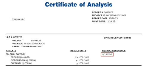 Vista 5 de Zarina Hilos de azafrán – Grado Premium A+ Seleccionados a mano y 100% puros (0.04 oz)