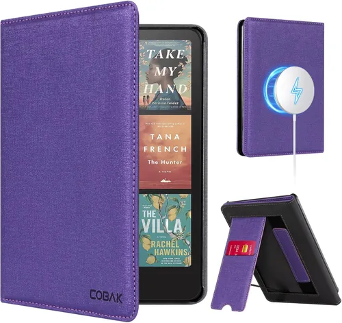 Vista 93 de CoBak Funda inteligente para Kindle Paperwhite de 6.8" de 11ª generación 2021 con función de encendido automático, ligera, delgada, de piel **Salvia