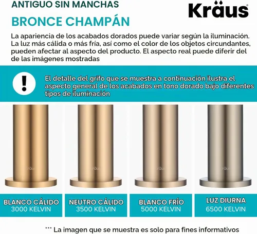 Vista 7 de Kraus Oletto Kitchen Faucet with Round Handle
