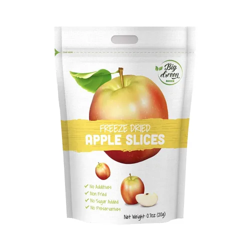 Big Green Organic Food - Manzana liofilizada, aperitivo saludable, sabor natural (3)
