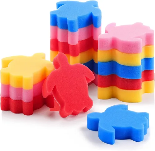 Vista 8 de Boao 16 esponjas absorbentes de aceite para bañera de hidromasaje, piscina y spa (tortuga, azul)