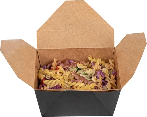 Vista 9 de Restaurantware Bio Tek - Cajas para llevar de 30 onzas, 200 loncheras para llevar, cierre de tabulación, resistentes al calor, desechables, de papel