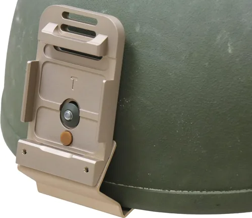 Vista 2 de Soporte NVG de color bronceado militar de EE. UU. para gafas de visión nocturna, cubierta Norotos utilizado en casco ACH, MICH, CVC, soporte frontal