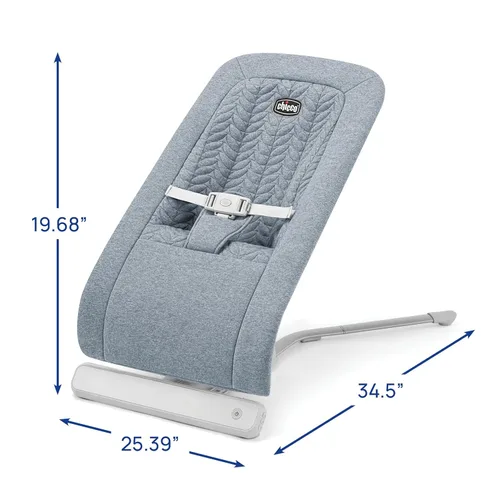 Vista 6 de Chicco E-Motion Auto-Glider & Baby Bouncer, detección de movimiento, sonidos y melodías de la naturaleza, almohadilla de asiento de algodón