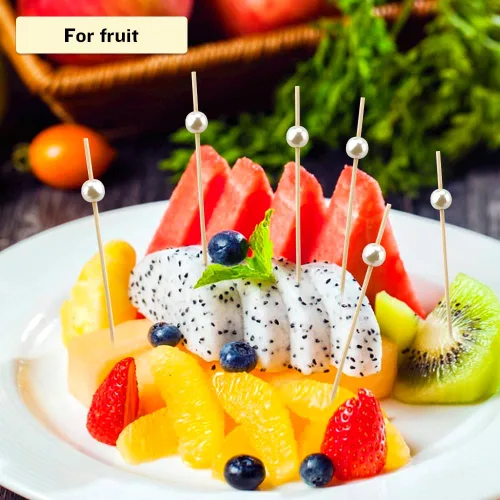 Vista 34 de 100 piezas de palillos de cóctel para bebidas, decoraciones de San Valentín, palillos de dientes elegantes para aperitivos, palillos de dientes