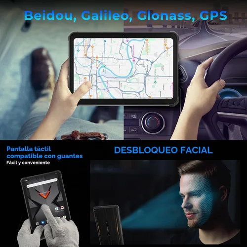Vista 6 de HOTWAV R8 Tablet impermeable Android 14, tableta resistente de 10.1 pulgadas HD+, 10800 mAh, 12 GB + 128 GB/TF 1 TB, 13 MP+5 MP Cámara Tabletas