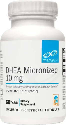 Vista 4 de XYMOGEN DHEA 10 mg (60 tabletas) + S acetil glutatión (60 cápsulas) paquete de 2 piezas - DHEA micronizado + suplemento de glutatión acetilado