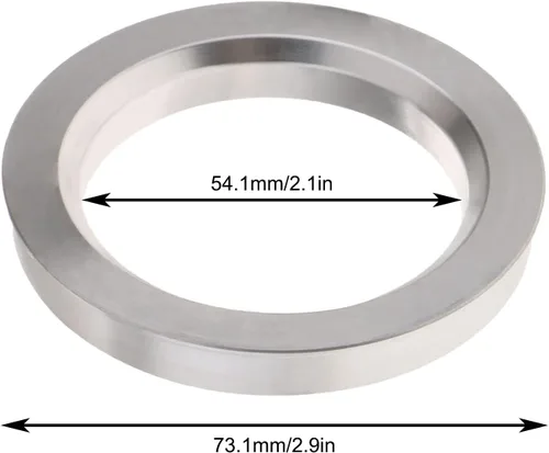 Vista 2 de SaferCCTV - Anillos centrados para eje de rueda 73,1 a 2.130 in, diámetro exterior: 2.878 in ID:2.130 in, accesorios de coche de aleación
