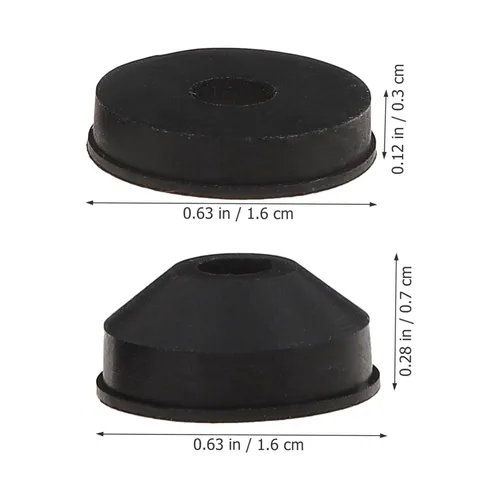 Vista 2 de Uonlytech Kit surtido de 58 piezas de lavadoras de grifo, arandelas de grifo y tornillos Bibb de latón surtido de arandelas planas y biseladas