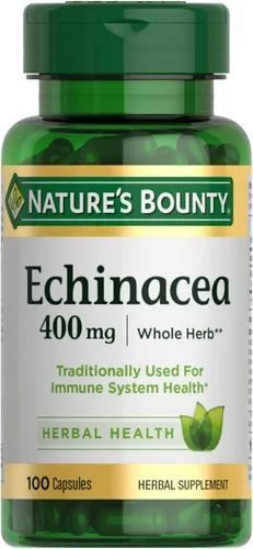De la Naturaleza Bounty todo natural zacate Echinacea 400 mg, 100 Cápsulas, 5633, 1, 1