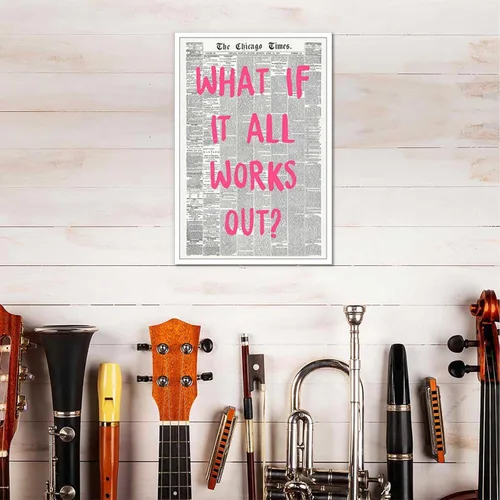 Vista 6 de Drimiler Póster con texto en inglés «What If It All Workout» («What If It All Workout») con texto en inglés «What If It All Workout»