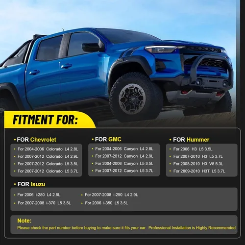 Vista 2 de 12622316 Conjunto de Termostato y Carcasa de Refrigerante de Motor Compatible con 2004-2012 CHEVROLET COLORADO, 2004-2012 GMC CANYON, 2006-2010