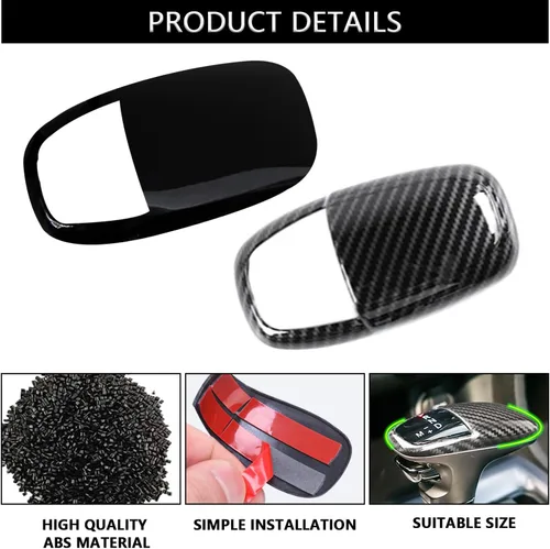 Vista 3 de Pomo de la palanca de cambios para Dodge Challenger Charger Accesorios 2015-2022 Durango 2016-2023 ABS decoración interior de palanca de cambios