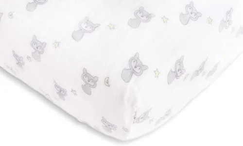 Vista 24 de SwaddleDesigns Sábana bajera ajustable de muselina de algodón más suave para bebé niño y niña, azul pastel Ahoy! ¡Azul Ahoy!