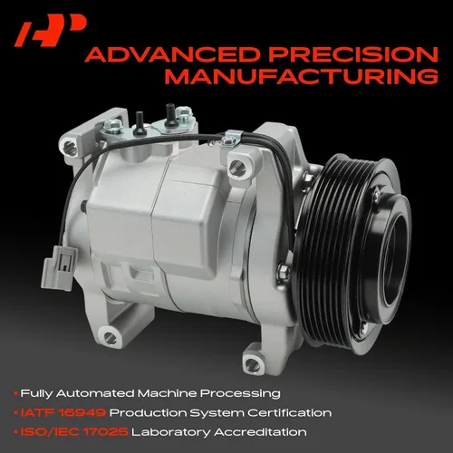 Vista 3 de A-Premium Compresor de aire acondicionado con embrague compatible con Honda Element 2.4L 2003-2011