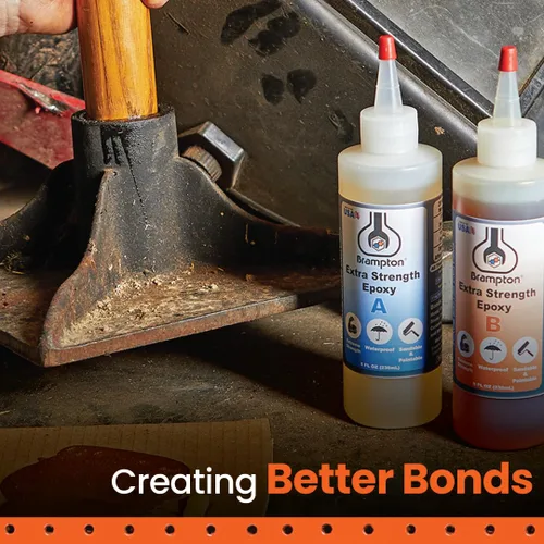 Vista 8 de Brampton Epoxi extra resistente, vida útil de 20 minutos, kit de pegamento epoxi impermeable de 2 partes para azulejos, metal, cerámica, vidrio