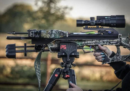 Vista 7 de BOG DeathGrip Aluminum Tripod with Durable Frame, Lightweight, Stable Design, Bubble Level, Adjustable Legs, Shooting Rest, and Hands-Free Operation