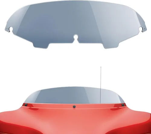 Vista 15 de Amazicha Parabrisas redondo transparente de 13 pulgadas compatible con Harley Davidson Touring Electra Glide Ultra Classic Street Glide Ultra