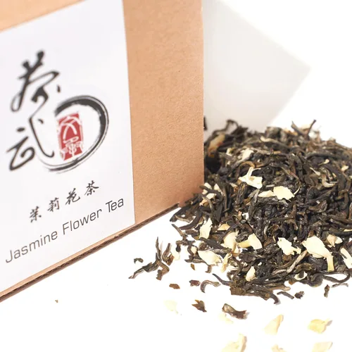 Vista 7 de ChaWuWarmSun [AA] Jasmine Pearls Tea Dragon Ball, 3.5 oz/100 g, té verde de hoja suelta de chino
