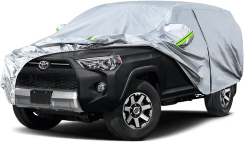 Vista 64 de KouKou Funda impermeable para automóvil SUV adecuada para BMW X1 de 2009 a 2025, 7 capas a prueba de viento para todo tipo de clima, cubierta