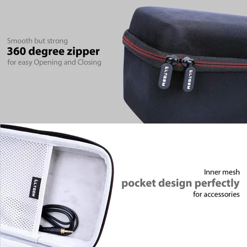 Vista 3 de LTGEM - Funda compatible con micrófono USB Logitech Blue Yeti (solo funda)