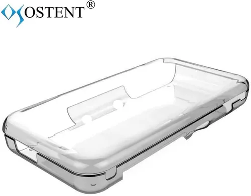 Vista 3 de OSTENT Carcasa protectora de cristal transparente para consola Nintendo 2DS LLXL