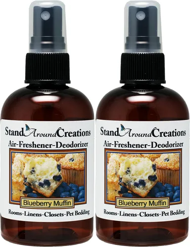 Set de 2 – Spray concentrado para habitación/ropa de cama/ambientador de ambientador – 4 onzas líquidas – Aroma – Muffins de arándanos: el aroma de