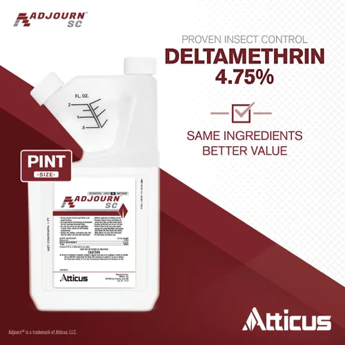 Vista 2 de Atticus Adjourn SC Insecticida Concentrado (16 onzas) Deltametrina 4.75% Control de insectos en interiores y exteriores Arañas, hormigas