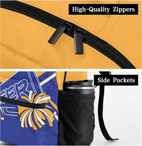 Vista 5 de Personalizada Animadora Rojo Negro Mochila Personalizada Impermeable Bolsa Multifuncional Con Nombre Regalo, diseño 6, Mochilas Daypack