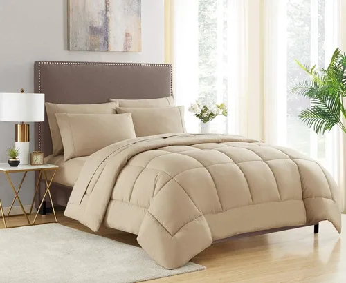 Vista 14 de Sweet Home Collection - Edredón alternativo de microfibra para todas las estaciones, cálido y lujoso, relleno de microfibra, para cama individual