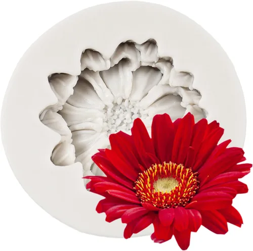 Vista 13 de Molde de silicona de flor de crisantemo, margarita, fondant, para decoración de pasteles, decoración de cupcakes, caramelo, chocolate, azúcar