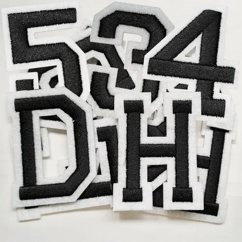 Vista 13 de Bfuee 30 parches de números para planchar, apliques de números bordados del 0 al 9, parches de números para ropa, vestido, sombrero, calcetines