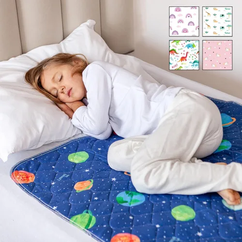 Lynmark® Protector de colchón de entrenamiento para orinal para niños, tapete impermeable para entrenamiento de inodoro, antideslizante, lavable,