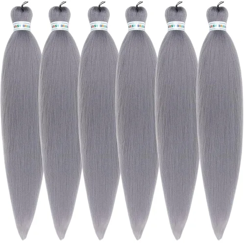 Vista 199 de Extensiones de Cabello para Trenzar Leticia Cabello Sintético Preestirado Yaki Cabello Ez para Trenzar