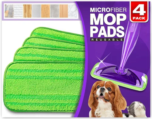 Vista 10 de Orighty Almohadillas reutilizables para trapeador compatibles con Swiffer WetJet – Recambio de microfibra lavable a máquina para limpieza del hogar
