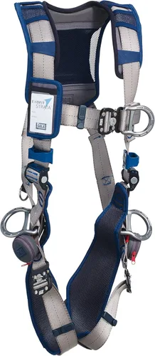 Vista 5 de 3M DBI-Sala Exofit STRATA Arnés de posicionamiento/escalada estilo chaleco 1112510, gris, azul, pequeño, 1 Ea