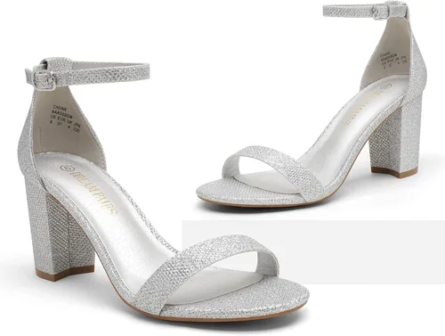 Vista 2 de DREAM PAIRS - Sandalias de tacón grueso y bajo para mujer