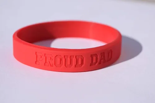 Vista 16 de Reminderband - Pulsera clásica de silicona 100% personalizada – Pulsera de goma de silicona personalizada – Personalizable, eventos, regalos, apoyo