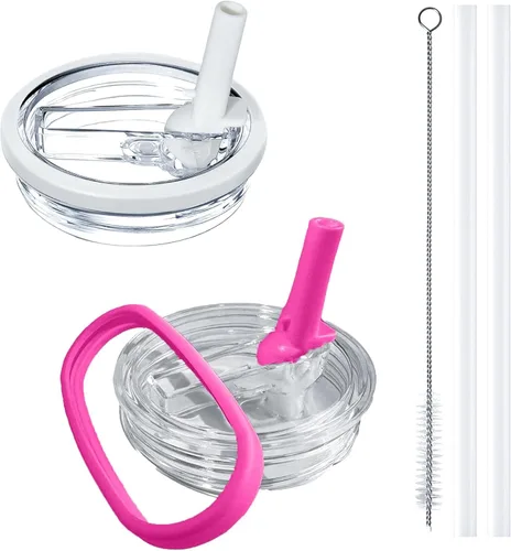 Vista 21 de Stanley - Paquete de 2 tapas abatibles con popote Stanley, a prueba de fugas, accesorios Stanley para vasos Stanley Quencher H2.0 de 40 onzas
