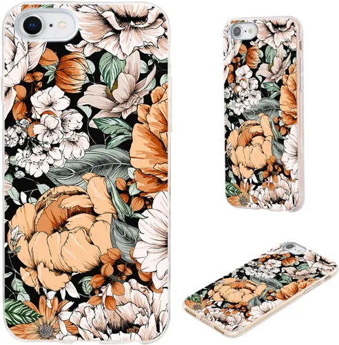 Vista 27 de Funda protectora completa delgada y suave de TPU transparente para iPhone SE 2022/2020, iPhone 8/7/6S/6 - Diseño de música divertida guitarra