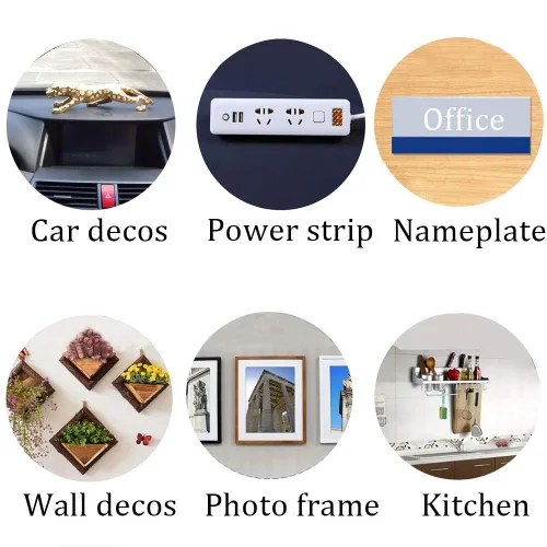 Vista 3 de Cinta de doble cara, hecha de cinta 3M, cinta de montaje resistente, impermeable y resistente a altas temperaturas, adhesivo fuerte para automóvil