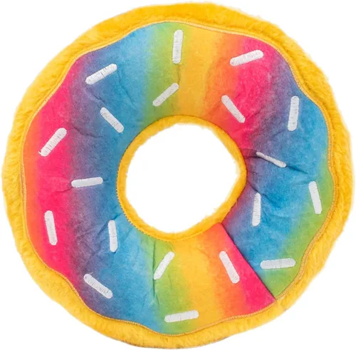 Vista 2 de ZippyPaws - Mini Donutz - Juguete de peluche chirriante sin relleno para perros - Arándano